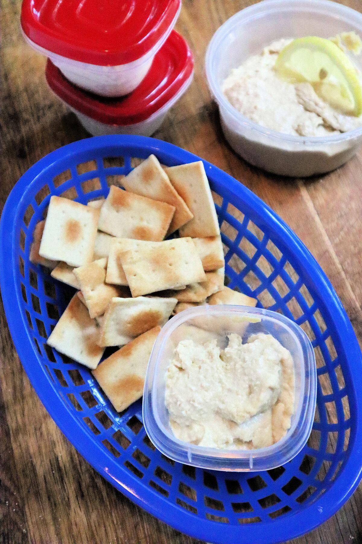 Lemon hummus can be portioned into single-serving containers for easy noshing. (Gretchen McKay/Pittsburgh Post-Gazette/TNS)
