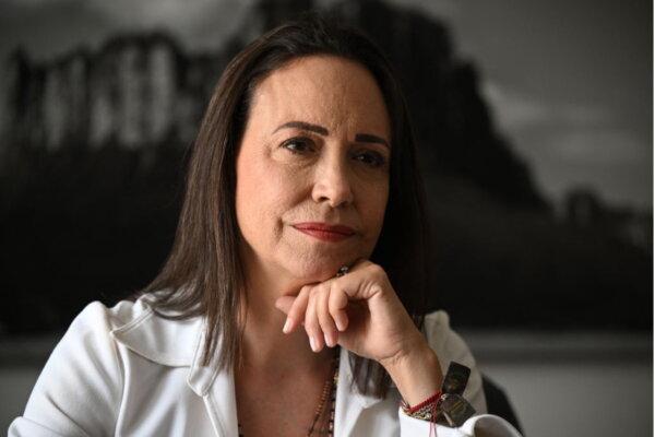 María Corina Machado Holds Press Conference in Washington