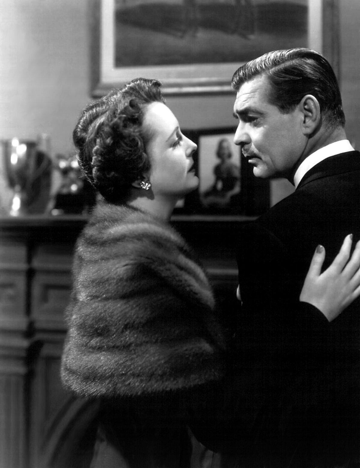 Ada (Mary Astor) and Charley Kyng (Clark Gable), in "Any Number can Play." (MGM)