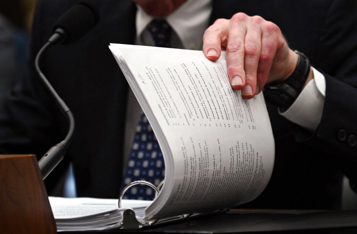 Former special counsel Robert Mueller testifies before the House Intelligence Committee on Capitol Hill in Washington on July 24, 2019. Mueller ended the probe concluding that there was no collusion. (Andrew Caballero-Reynolds/AFP via Getty Images)
