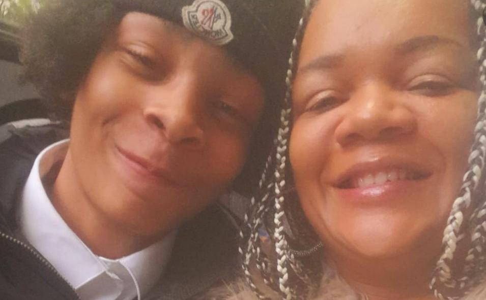 An undated image of Kelyan Bokassa (L) with his mother, Marie Bokassa (R), in an undated photograph. Kelyan was stabbed to death on a double-decker bus in Woolwich, London, England, on Jan. 7, 2025. (Courtesy of the Metropolitan Police)