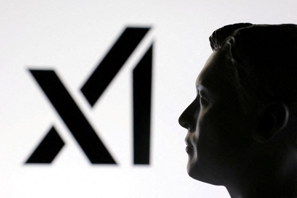 A 3D-printed miniature model of Elon Musk and the xAI logo are seen in this illustration taken Jan. 23, 2025. (Dado Ruvic/Reuters)