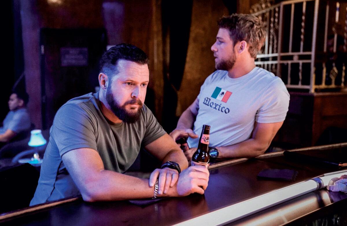 To play Sonny Quinn in the series “SEAL Team,” Buckley had an intense workout regimen. (MovieStillsDB)