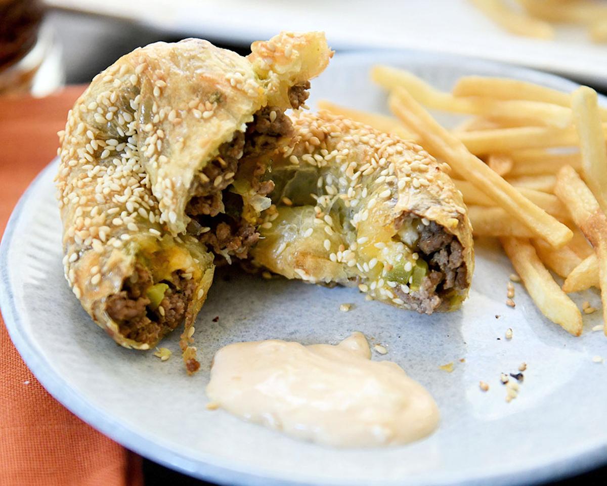 Cheeseburger Rice Paper Spirals Offer Tasty Gluten-Free Option