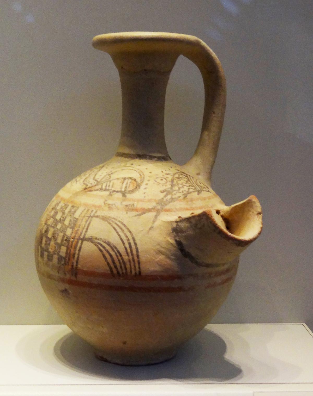 Pottery beer jugs, like this one from the Philistines, suggest that beer has had a significant presence in society since millennia ago. (Hanay/CC BY 3.0)