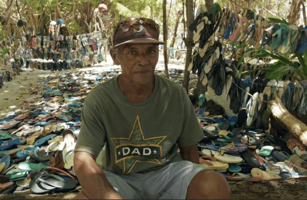 Lazarus, a former ranger from Palau, who showed Australian filmmaker April Howard beaches covered with plastic pollution. (Rollingball)