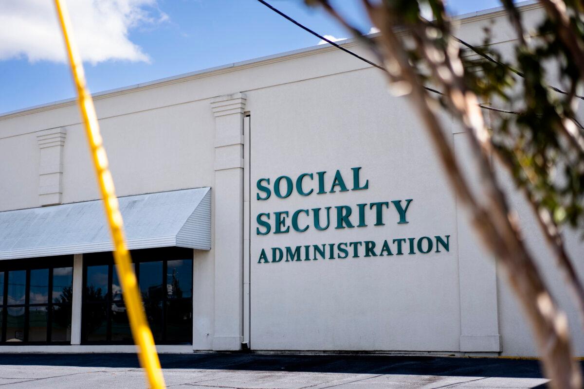 The Social Security Administration building in Waycross, Ga., on Aug. 28, 2024. (Madalina Vasiliu/The Epoch Times)