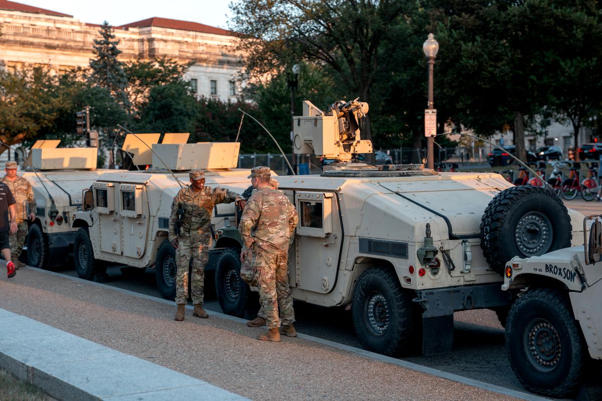 National Guard Troops Arrive in Washington After Trump Declares Federal Control