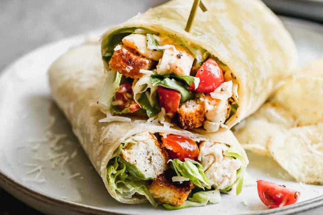 Chicken Caesar Wraps