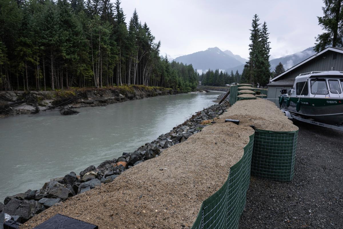 New River Barriers Prevented Severe Flood Damage From Glacial Outburst in Alaska, Officials Say