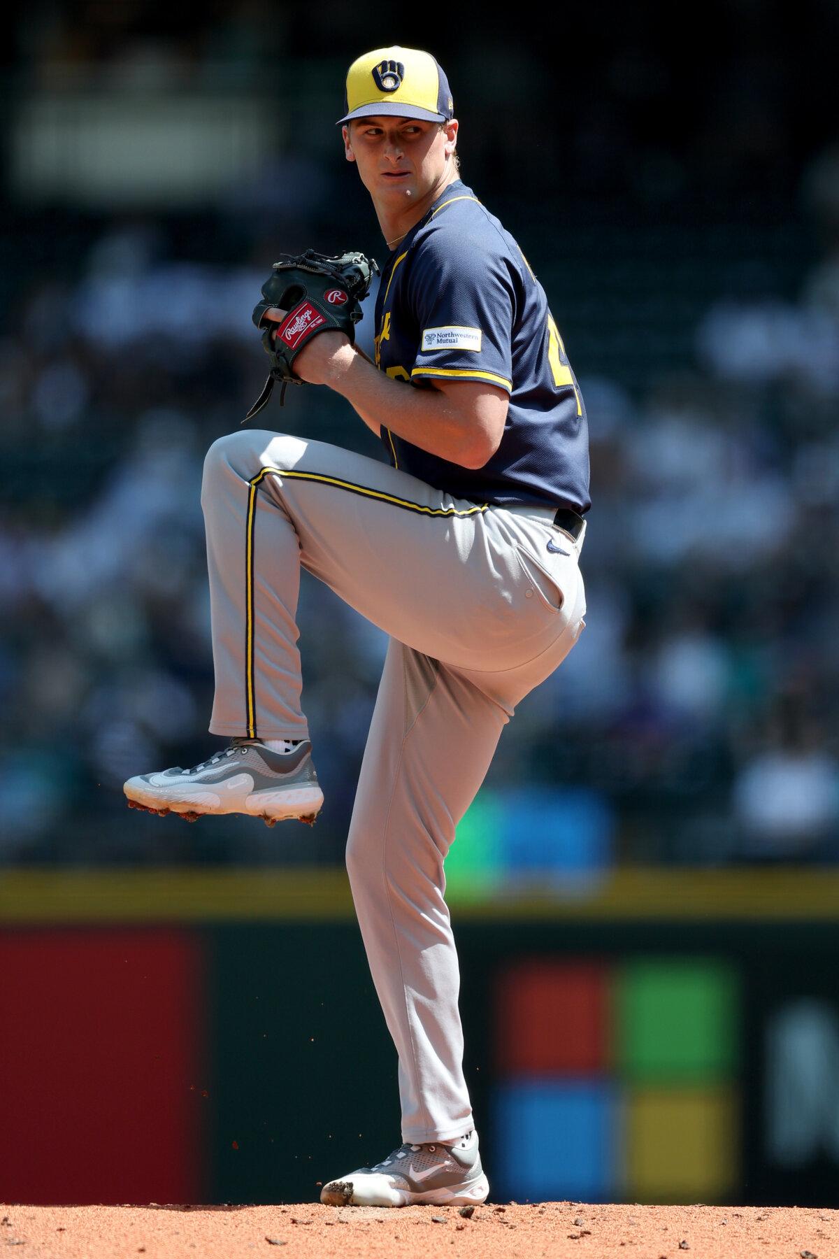 Priester’s Impressive Pitching Is Leading Brewers With Baseball’s Best Record 2 Quinn Priester of the Milwaukee Brewers pitches against the Seattle Mariners during the first inning at T-Mobile Park in Seattle on July 23, 2025. (Steph Chambers/Getty Images)