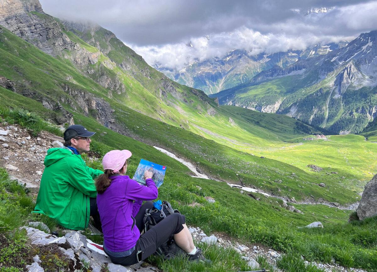 A view of Rotstockhutte, barely visible from somewhere around 1,000 feet above. (Catherine Petrusz/TNS)