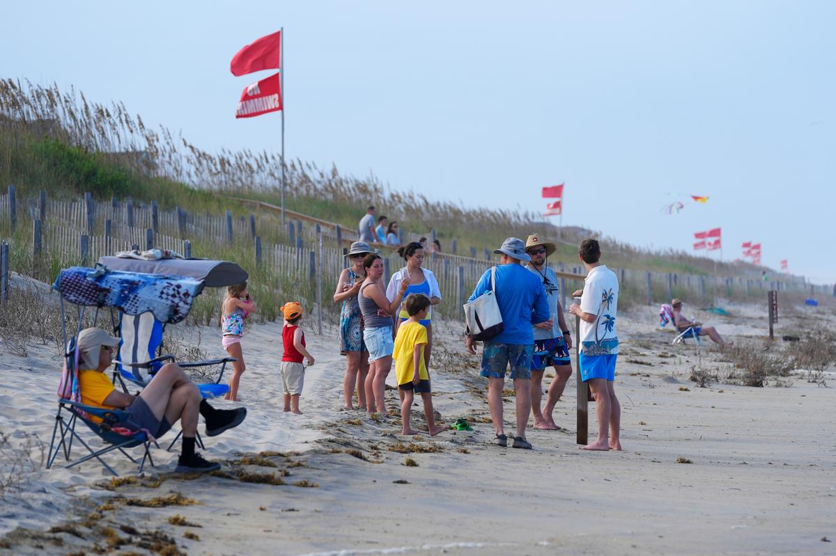 Officials Issue Beach Warnings for East Coast as Hurricane Erin Moves North