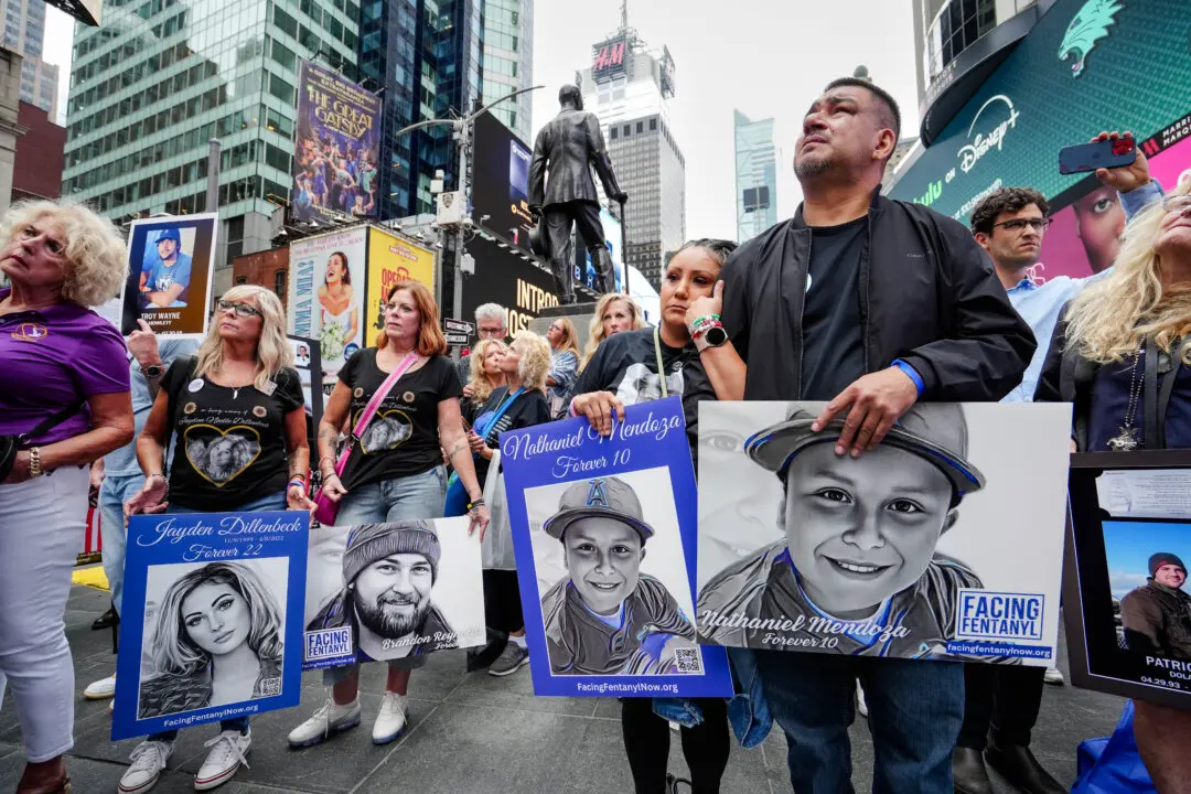 Families Unite at Times Square in Rally Against Fentanyl