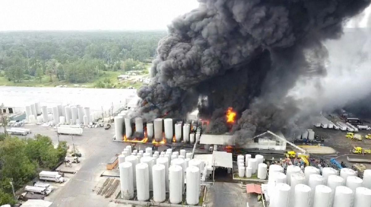 Massive Fire at Louisiana Automotive Supply Facility Forces Evacuations