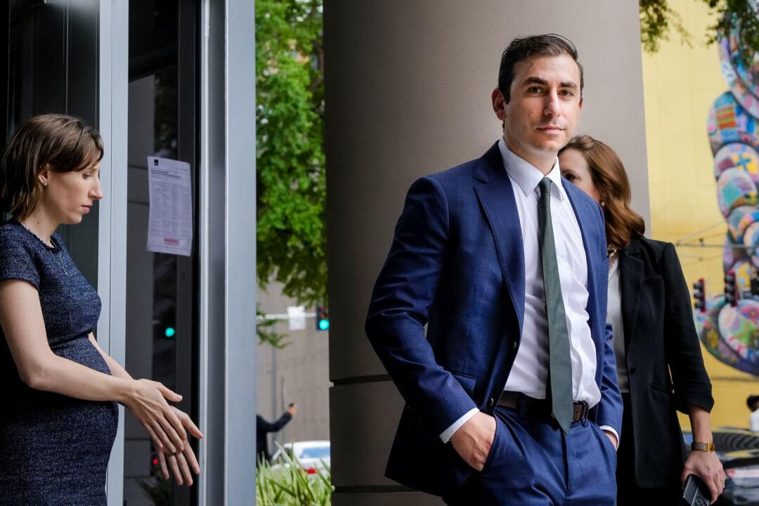 Dr. Eithan Haim (R) leaves the Bob Casey United States Courthouse after an arraignment hearing in Houston on June 17, 2024. Haim, a Texas surgeon, exposed alleged illegal gender transition surgeries in 2023. (Yi-Chin Lee/File/Houston Chronicle via AP)