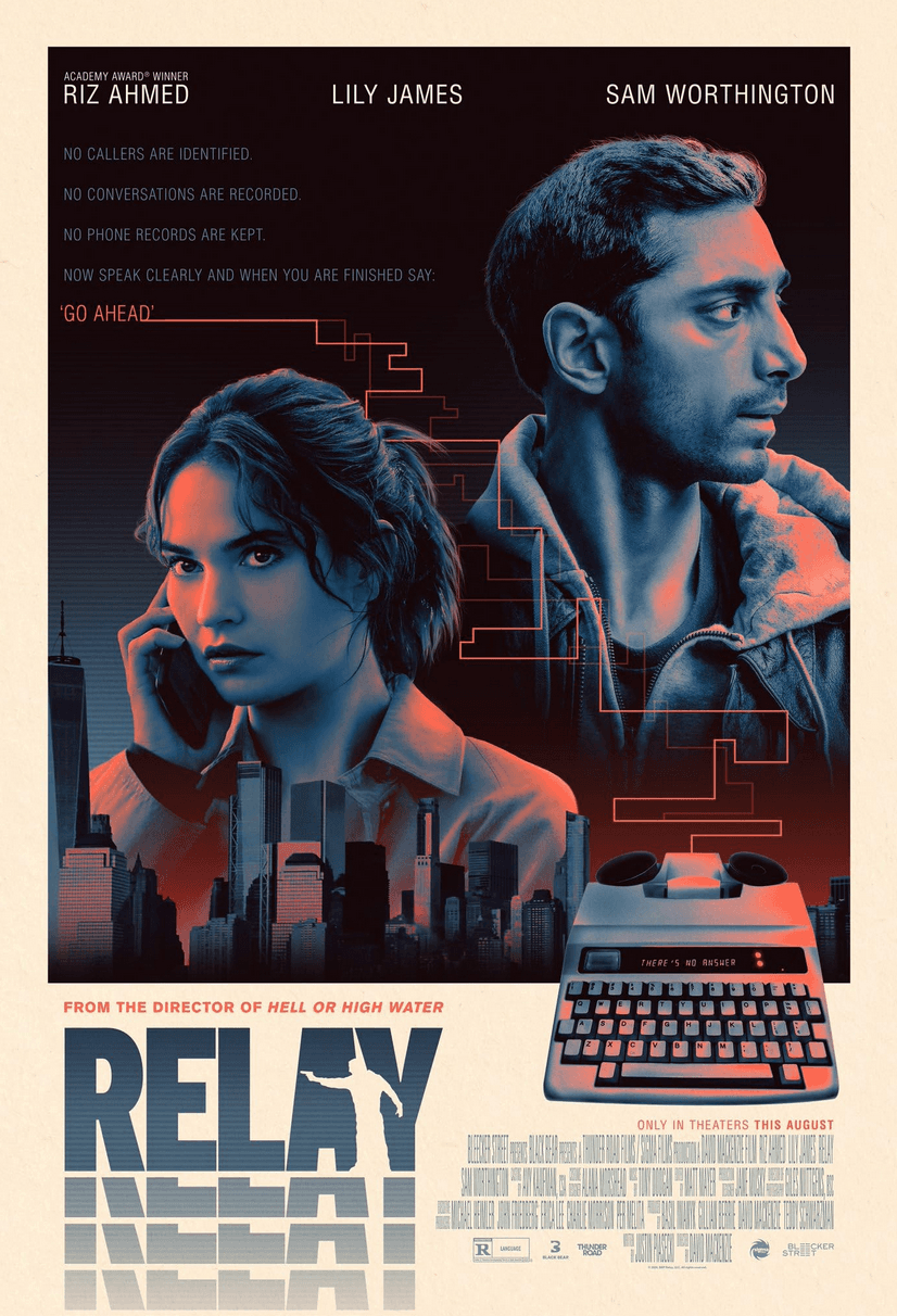 Promotional poster for "Relay." (Thunder Road Films/Bleecker Street)
