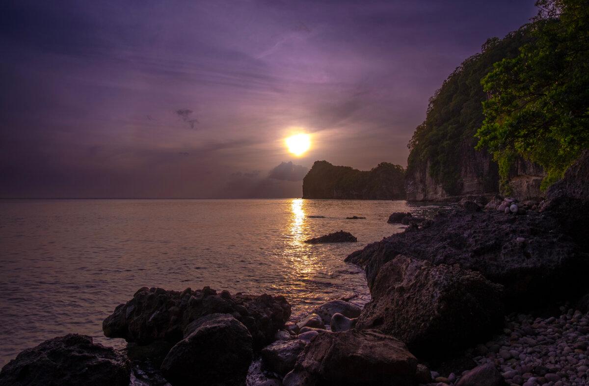 Sunset rituals can be found in the private cove at Caille Blanc Villa & Hotel. (Benjamin Myers/TNS)