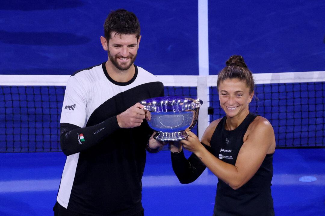 Tennis-Errani, Vavassori Hope Mixed Doubles Win Earns Respect for Overlooked Event