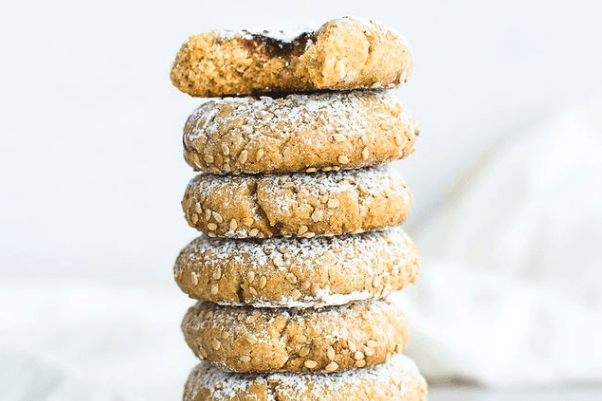 Sprouted Spelt Thumbprint Cookies