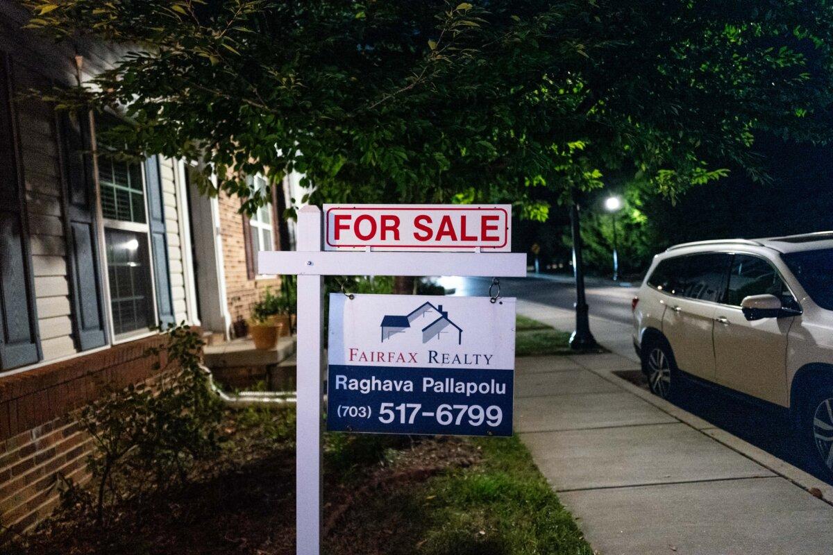 Property for sale in Elkridge, Md., on Sept. 2, 2025. (Madalina Kilroy/The Epoch Times)