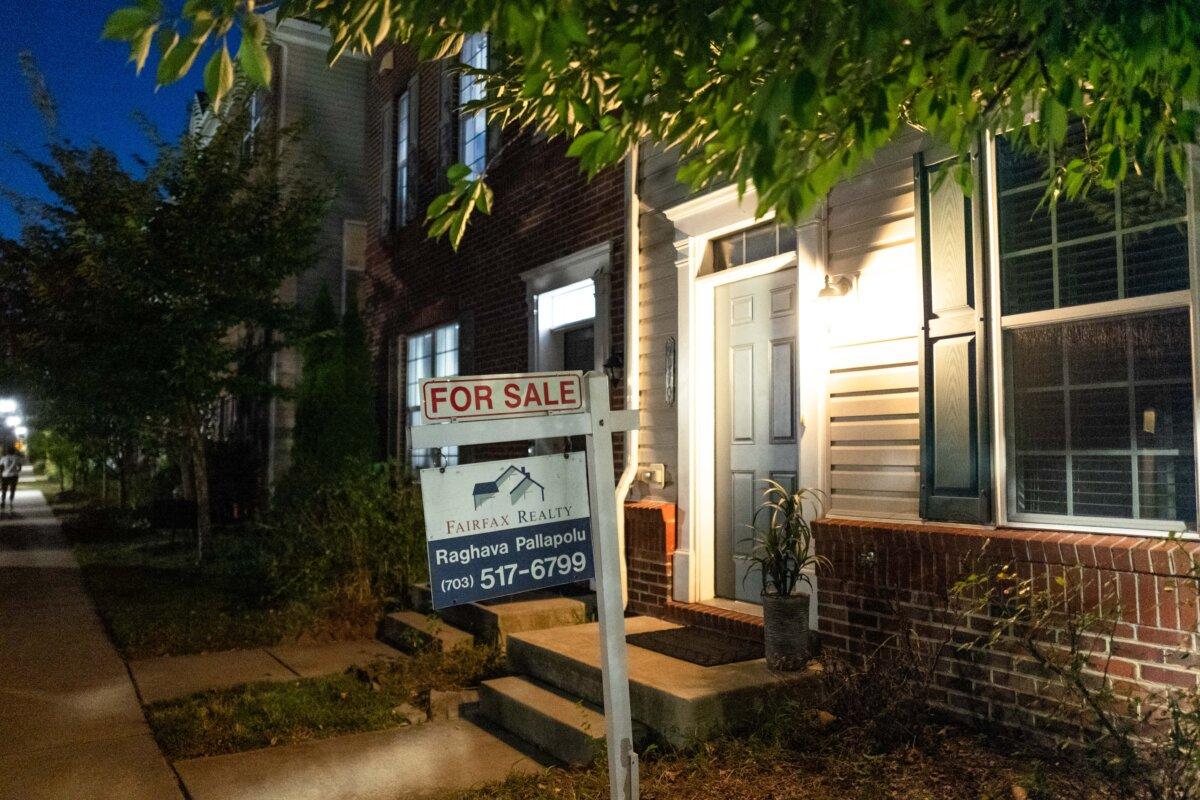 A property for sale in Elkridge, Md., on Sept. 2, 2025. (Madalina Kilroy/The Epoch Times)