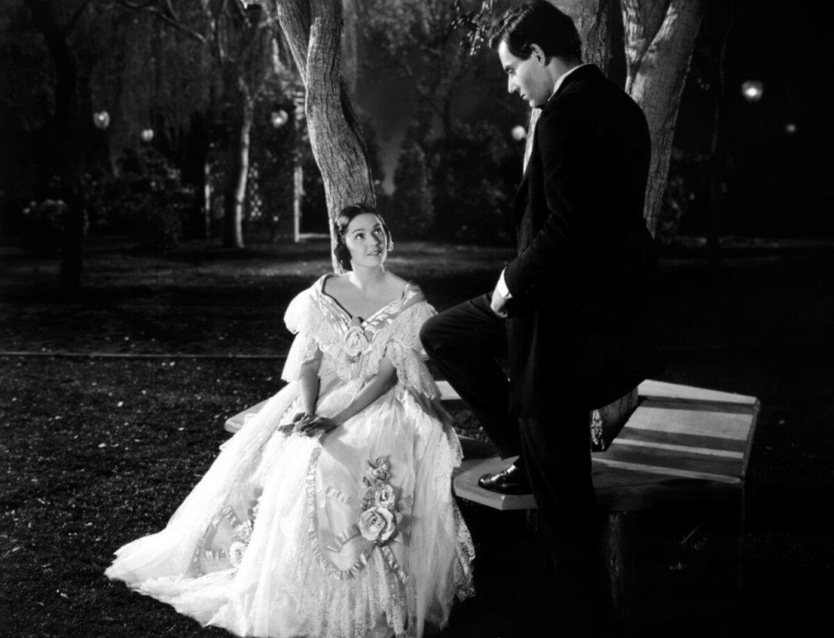 Mary Todd (Marjorie Weaver) and Abraham Lincoln (Henry Fonda), in "Young Mr. Lincoln." (20th Century Fox/MovieStillsDB)