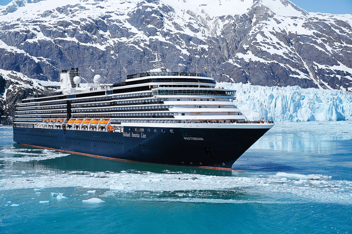 The Westerdam is one of the cruise ships authorized to enter Glacier Bay National Park, a UNESCO World Heritage Site. (Holland America Line)
