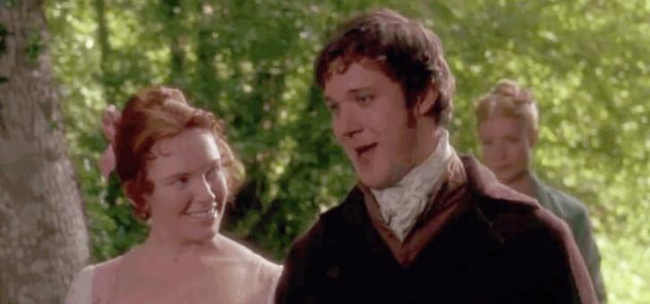 Harriet Smith (Toni Collette) and Robert Martin (Edward Woodall), in "Emma." (Miramax)