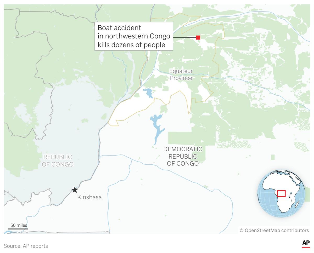 Boat Capsizes in Congo, Killing at Least 86, Most of Them Students