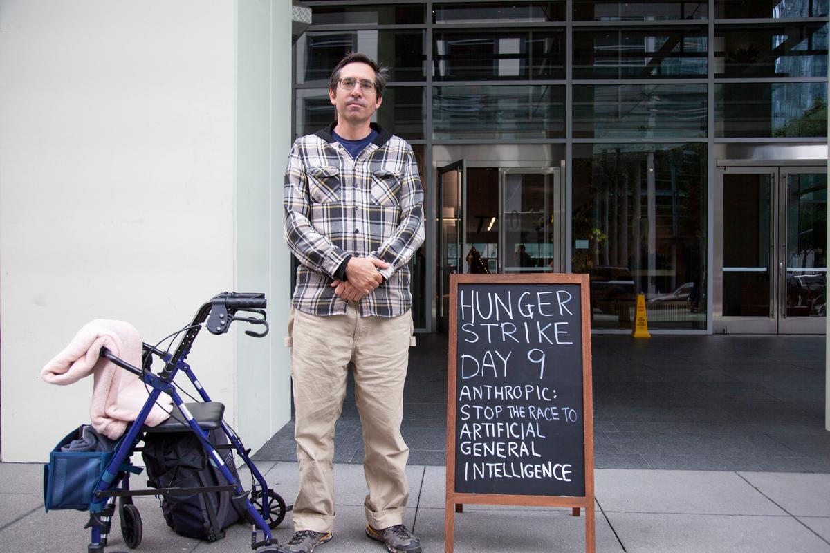 Man Goes on Hunger Strike in San Francisco Calling for Stop to AI Development