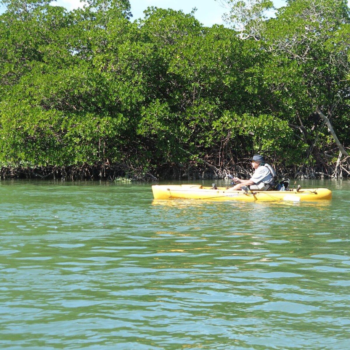 A fisherman at the Rookery Bay National Estuarine Research Reserve in Naples, Fla. (Victor Block)