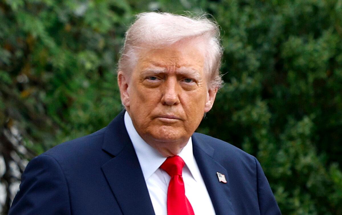 President Donald Trump departs the White House en route to London, on Sept. 16, 2025. (Kevin Dietsch/Getty Images)