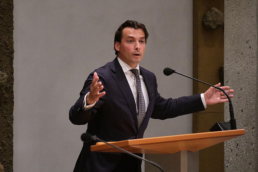 Forum for Democracy faction leader Thierry Baudet attends a debate at the Dutch House of Representatives in The Hague, Netherlands, on June 4, 2025. (Pierre Crom/Getty Images)