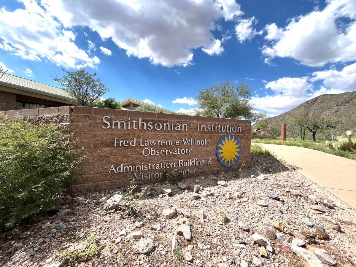 The Fred Lawrence Whipple Observatory visitor center in Amado, Ariz., on Aug. 22, 2025. (Allan Stein/The Epoch Times)