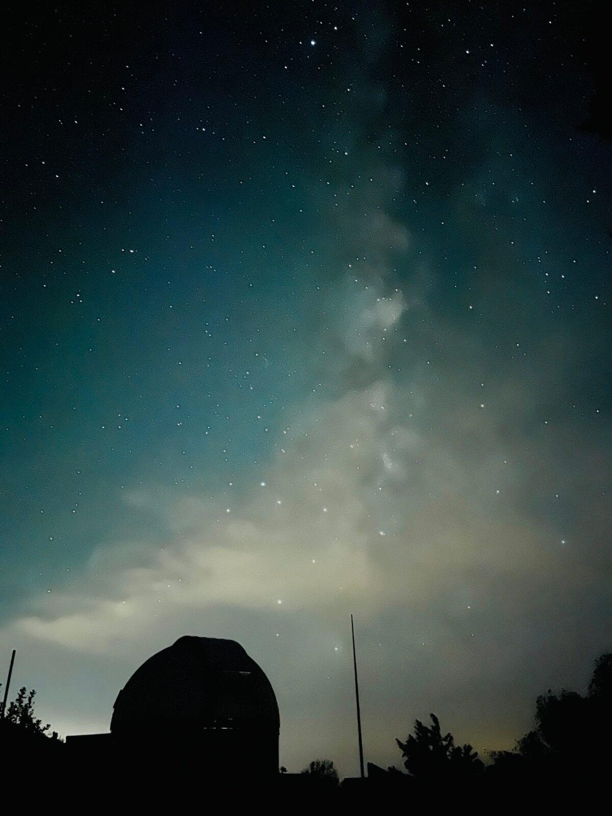 The Milky Way Galaxy as seen above the Whipple Observatory in Amado, Ariz., on Aug. 22, 2025. (Allan Stein/The Epoch Times)