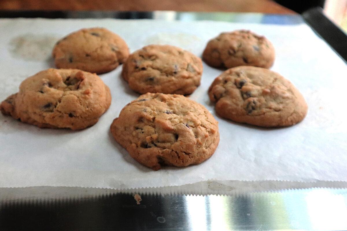 These "emergency" cookies from “Persiana Easy” by Sabrina Ghayour are kissed with orange zest and studded with dark chocolate. (Gretchen McKay/Pittsburgh Post-Gazette/TNS)