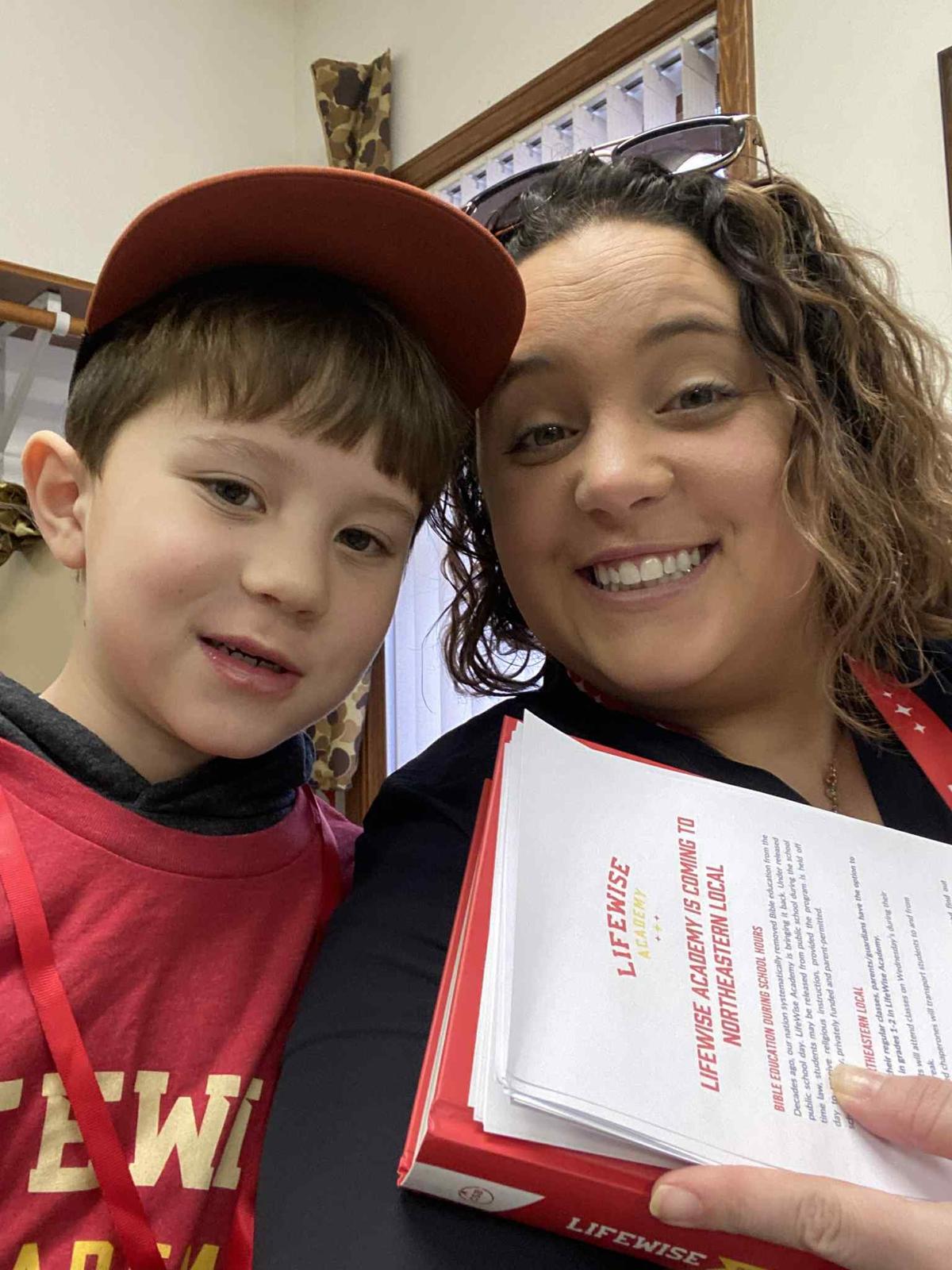 Nikohl Hamilton is program director of a LifeWise Academy chapter. Her 7-year-old son, Ethan, attends the academy. (Courtesy of Nikohl Hamilton)