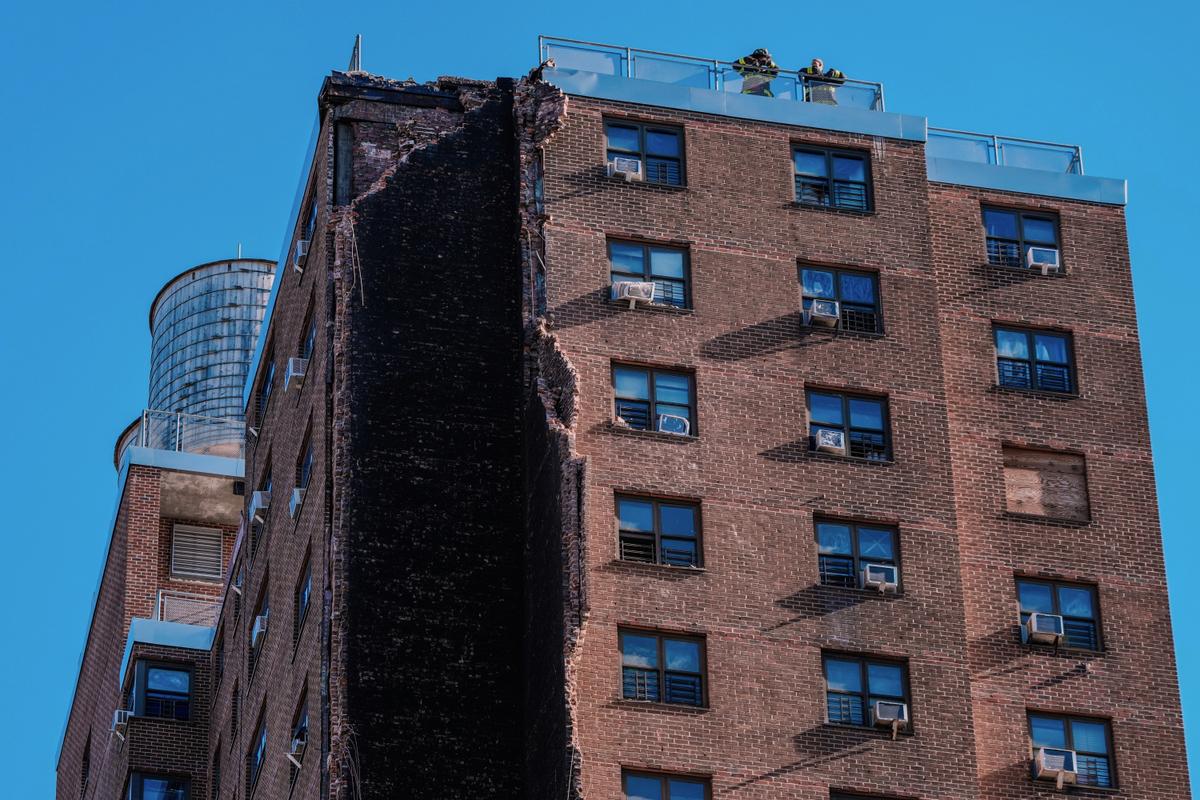 Residents of NYC Public Housing Tower Escape Unharmed After Massive Chimney Collapses