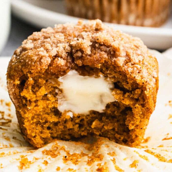 Pumpkin Cream Cheese Muffins