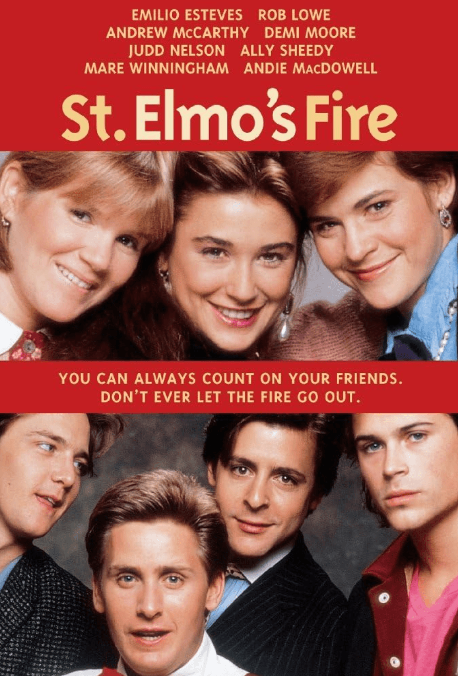 Promotional poster for "St. Elmo's Fire." (Columbia Pictures)