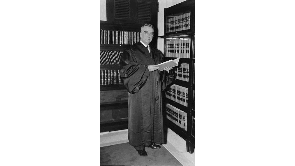 Chief Justice Fred M. Vinson wrote the opinion in Dennis v. United States. Library of Congress. (Public Domain)