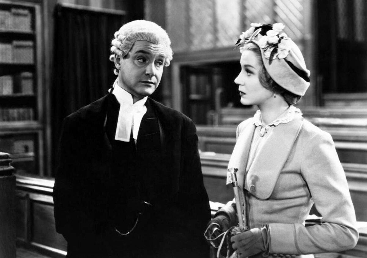 Sir Robert Morton (Robert Donat) and Catherine Winslow (Margaret Leighton), in “The Winslow Boy.” (British Lion Films)