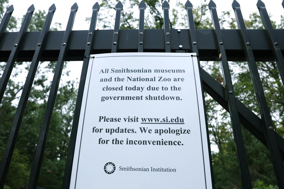 Smithsonian Museums, National Zoo Close Doors as Government Shutdown Continues