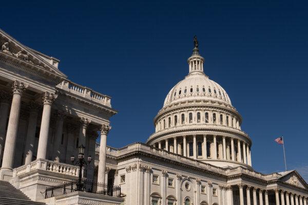 The U.S. Capitol building during the government shutdown on Capitol Hill on Oct. 15, 2025. (Madalina Kilroy/The Epoch Times)