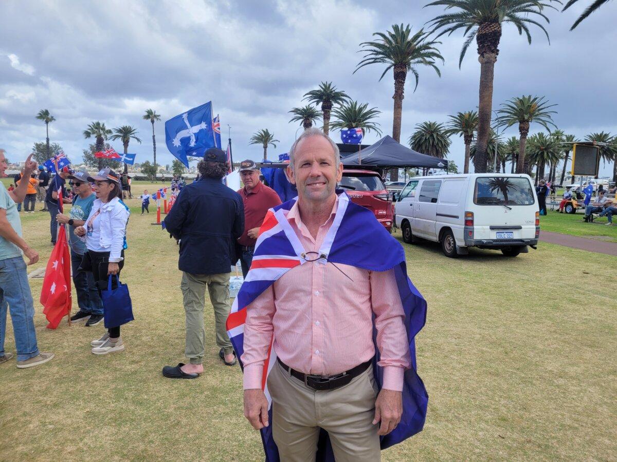 Rod Caddies MLC, the WA Leader for One Nation party in Perth, Australia on Oct. 19, 2025. (The Epoch Times)