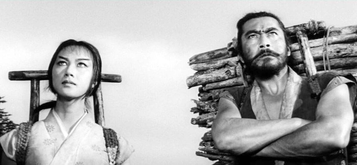 Princess Yuki (Misa Uehara) and Gen. Rokurota Makabe (Toshiro Mifune), in “The Hidden Fortress.” (Toho)