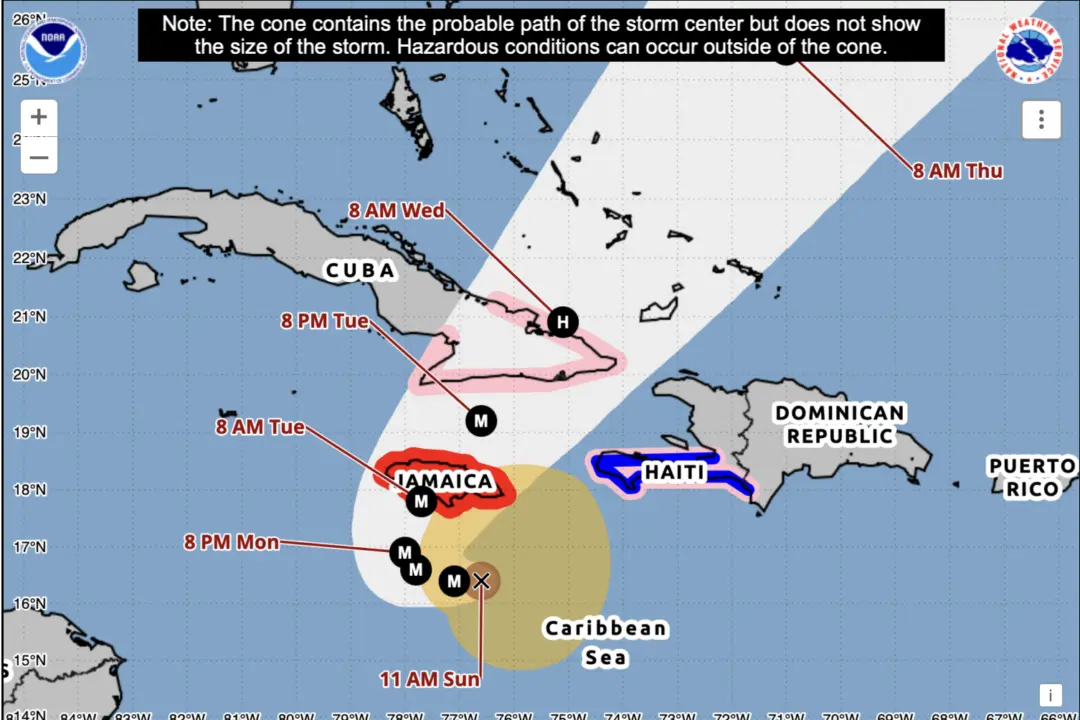 Hurricane Melissa Could Hit Jamaica as a Category 5