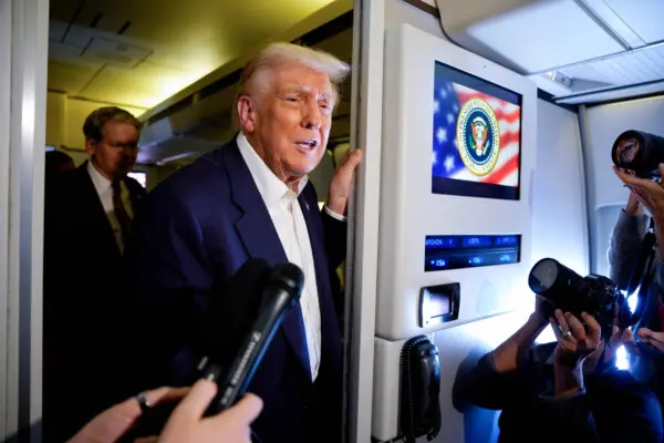 Trump Speaks to Press on Air Force One (Oct. 31)