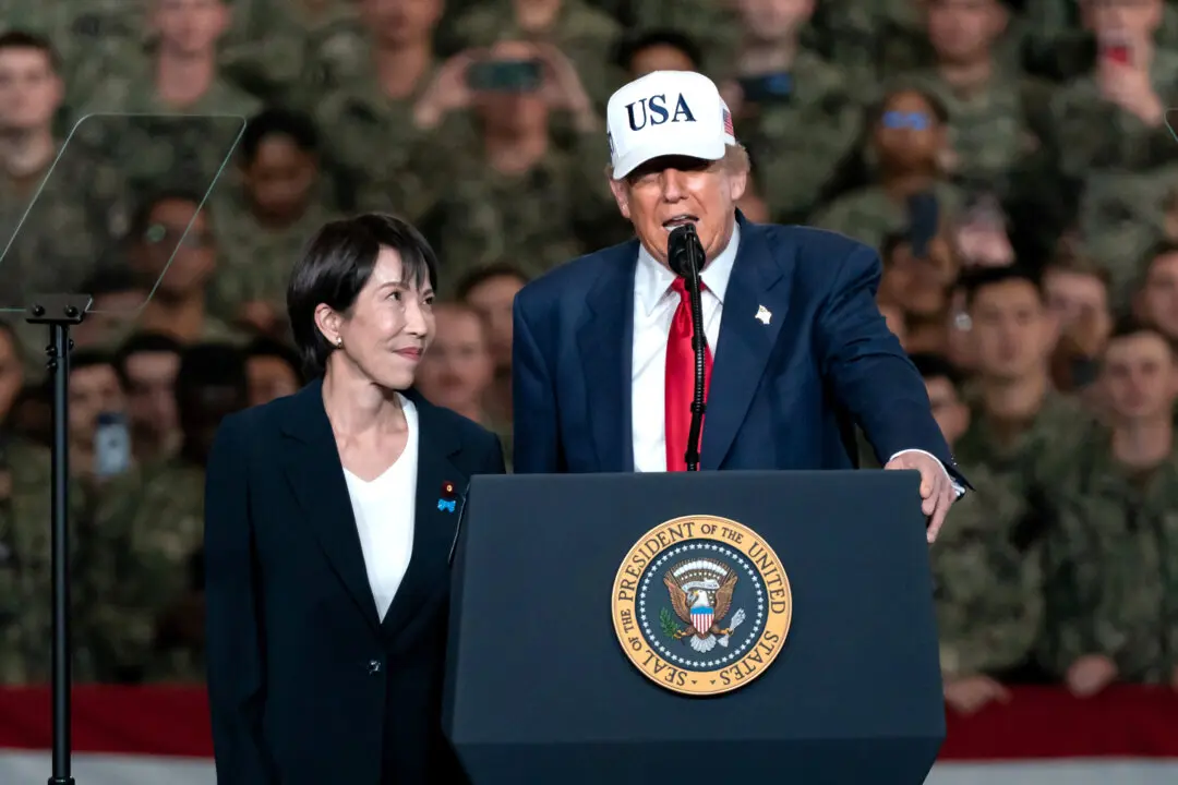 Trump Addresses American Troops Aboard USS George Washington in Japan